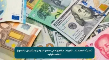 تحديث العملات.. تغيرات مفاجئة في سعر الدولار والشيكل بالسوق الفلسطينية
